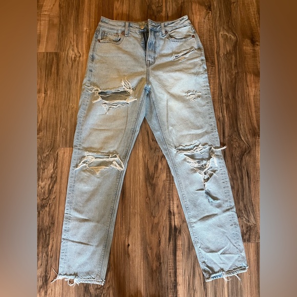American Eagle Outfitters Denim - American Eagle Outfitters Light Wash Ripped Boot Cut Jeans